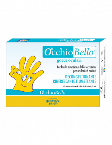 OCCHIOBELLO GOCCE OCULARI 10 FLACONCINI MONODOSE RICHIUDIBILI DA 0,5 ML - Farmacia Castello Srl