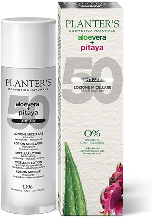 PLANTER'S LOZIONE MICELLARE STRUCCANTE ALOE+PITAYA PELLI MATURE 200 ML - Farmacia Castello Srl