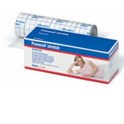 FASCIA AUTOADESIVA IPOALLERGENICA FISSAGGIO CATETERI FIXOMULL STRETCH. SUPPORTO IN POLIESTERE NON TESSUTO BIANCO, MASSA IN POLICARBONATO SENZA RESINE E GOMME NATURALI. 10X200CM - Farmacia Castello Srl
