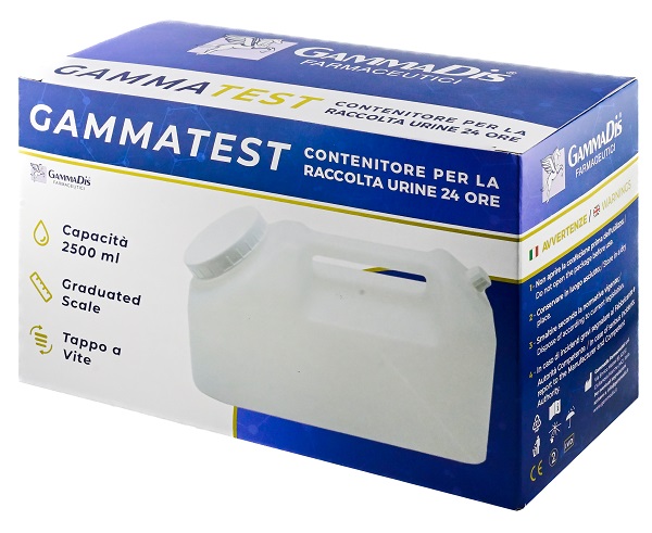 CONTENITORE STERILE PER LA RACCOLTA URINA GAMMASI 24H 2500 ML GAMMADIS - Farmacia Castello Srl