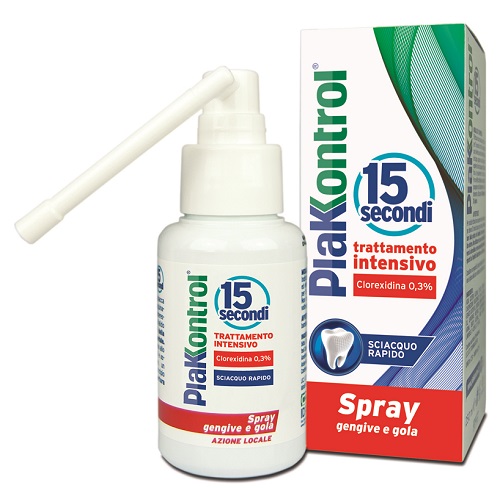 PLAKKONTROL 15 SECONDI COLLUTORIO SPRAY 50 ML - Farmacia Castello Srl