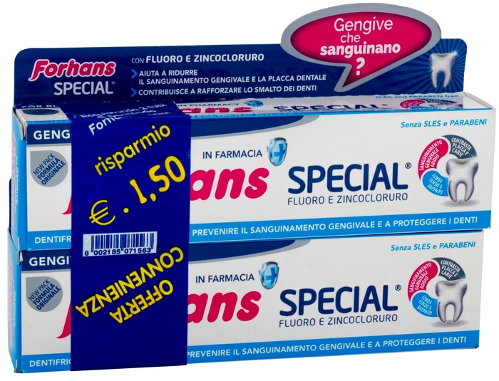 FORHANS SP DENTIF 2X75ML - Farmacia Castello Srl
