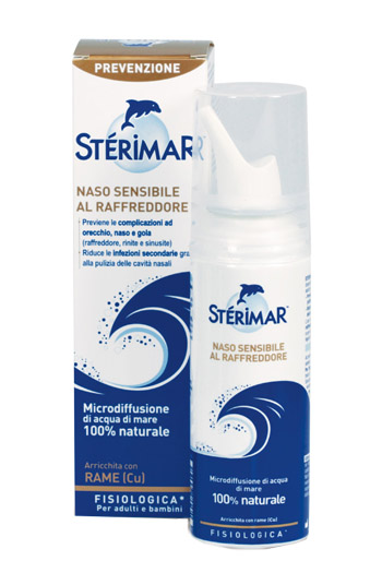 STERIMAR NASO SENSIBILE AL RAFFREDDORE ACQUA DI MARE SPRAY 100 ML - Farmacia Castello Srl