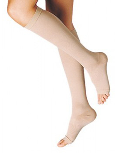 GAMBALETTO TERAPEUTICO DUALSAN A COMPRESSIONE DECRESCENTE KKL2 PUNTA APERTA BEIGE UNISEX 3 1 PAIO - Farmacia Castello Srl