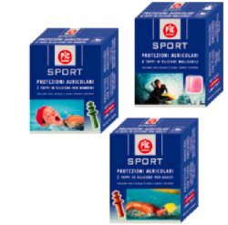 TAPPO AURICOLARE IN SILICONE PIC SPORT 6 PEZZI - Farmacia Castello Srl