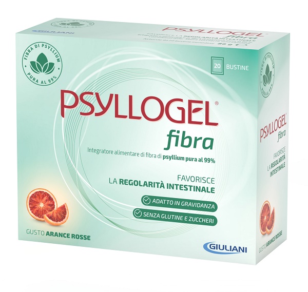 PSYLLOGEL FIBRA ARANCE ROSSE 20 BUSTINE - Farmacia Castello Srl