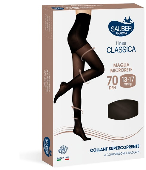 SAUBER COLLANT COPRENTE 70 MAGLIA LISCIA NERO 3 LINEA CLASSICA - Farmacia Castello Srl