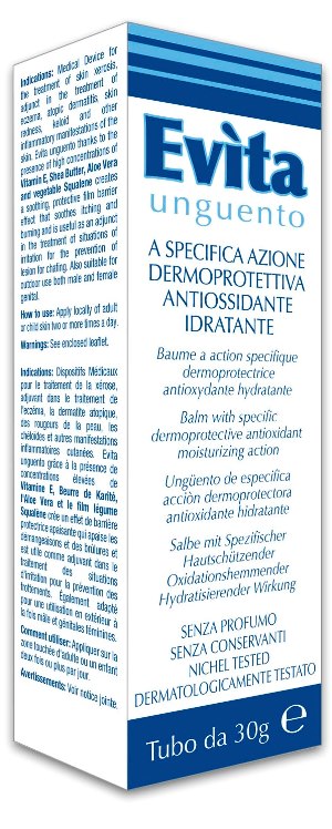 EVITA UNGUENTO A SPECIFICA AZIONE DERMOPROTETTIVA ANTIOSSIDANTE IDRATANTE 30 ML - Farmacia Castello Srl