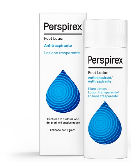 PERSPIREX FOOT LOTION ANTITRASPIRANTE LOZIONE TRASPARENTE SUDORAZIONE E CATTIVO ODORE PIEDI 100 ML - Farmacia Castello Srl