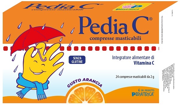 PEDIA C ARANCIA 24 COMPRESSE MASTICABILI - Farmacia Castello Srl