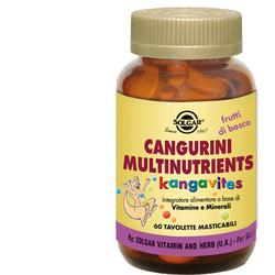 CANGURINI MULTINUTRIENTS FRUTTI BOSCO 60 COMPRESSE - Farmacia Castello Srl