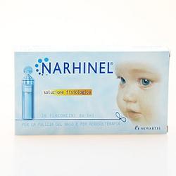 SOLUZIONE FISIOLOGICA PER ASPIRATORE NASALE NARHINEL 20 FIALE DA 5ML - Farmacia Castello Srl