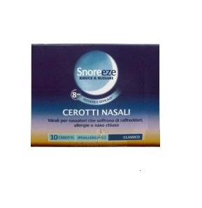 CEROTTO NASALE SNOREEZE GRANDE 10 PEZZI - Farmacia Castello Srl