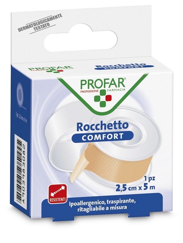 CEROTTO ROCCHETTO IN TELA COMFORT CM 2,5X5 M PROFAR - Farmacia Castello Srl