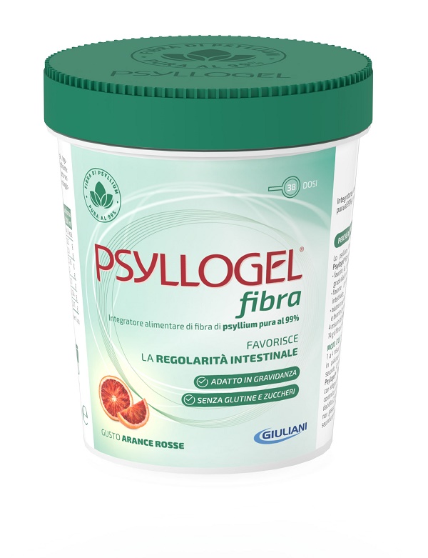 PSYLLOGEL FIBRA ARANCE ROSSE VASO 170 G - Farmacia Castello Srl