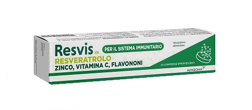 RESVIS XR ALFASIGMA 20 COMPRESSE EFFERVESCENTI DA 4 G - Farmacia Castello Srl