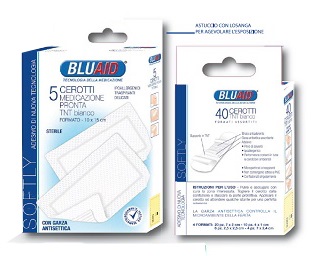 MEDICAZIONE TESSUTO NON TESSUTO BLUAID 10X20 5 PEZZI - Farmacia Castello Srl