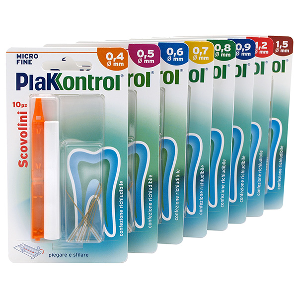 PLAKKONTROL MINIGRIP SCOVOLINO 0,6 MM 10 PEZZI - Farmacia Castello Srl