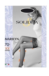 MARILYN 70 SHEER CALZA AUTOREGGENTE NERO 4 - Farmacia Castello Srl