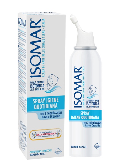 SOLUZIONE ACQUA DI MARE ISOMAR SPRAY IGIENE QUOTIDIANA 100 ML - Farmacia Castello Srl