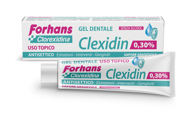 FORHANS CLEXIDIN COLLUTORIO IN GEL ALLA CLOREXIDINA 0,30% 30 - Farmacia Castello Srl