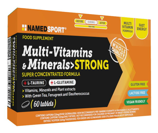 MULTI-VITAMINS&MINERALS STRONG 60 COMPRESSE - Farmacia Castello Srl