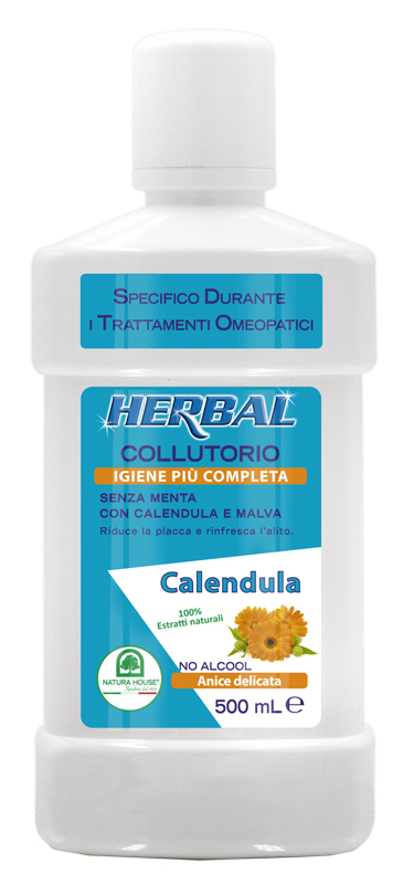 HERBAL COLLUTORIO CALENDULA E MALVA 500 ML - Farmacia Castello Srl
