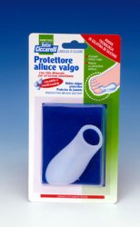 PROTETTORE ALLUCE VALGO REALIZZATO IN GEL DI SILICONE BIANCOSEMITRASPARENTE SAGOMATO PER AVVOLGERE LA PARTE DOLENTE E SENSIBILE DELL'ALLUCE IGIENEPIEDE 1 PEZZO - Farmacia Castello Srl