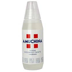 DISINFETTANTE IGIENIZZANTE A BASE DI IPOCLORITO DI SODIO ANTIMICROBICO AD AMPIO SPETTRO D'AZIONE AMUCHINA LIQUIDA 100% 500 ML - Farmacia Castello Srl