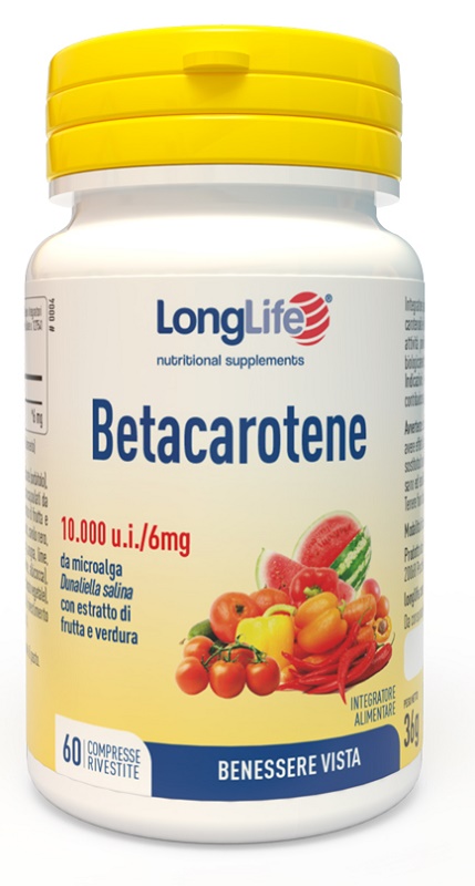 LONGLIFE BETACAROTENE 60 COMPRESSE - Farmacia Castello Srl