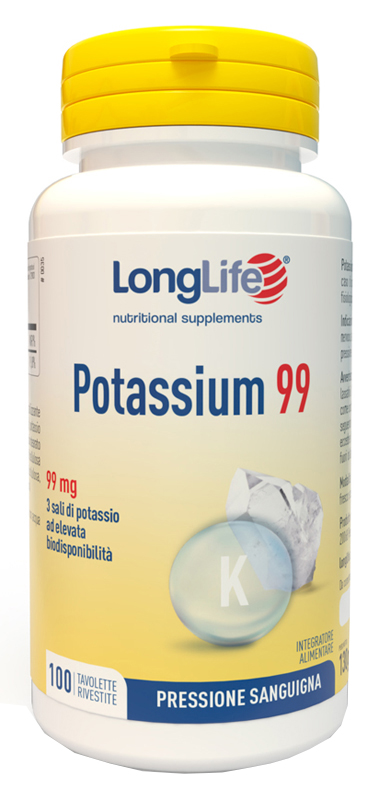 LONGLIFE POTASSIUM 99 100 TAVOLETTE RIVESTITE - Farmacia Castello Srl