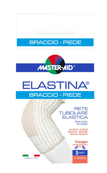 RETE TUBOLARE ELASTICA IPOALLERGENICA MASTER-AID ELASTINA BRACCIO/PIEDE 3 MT IN TENSIONE CALIBRO 4 CM - Farmacia Castello Srl