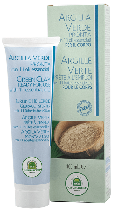 ARGILLA VERDE PRONTA TUBO CON OLI ESSENZIALI 100 ML - Farmacia Castello Srl