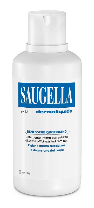SAUGELLA DERMOLIQUIDO PH 3,5 DETERGENTE INTIMO BENESSERE QUOTIDIANO 500 ML - Farmacia Castello Srl