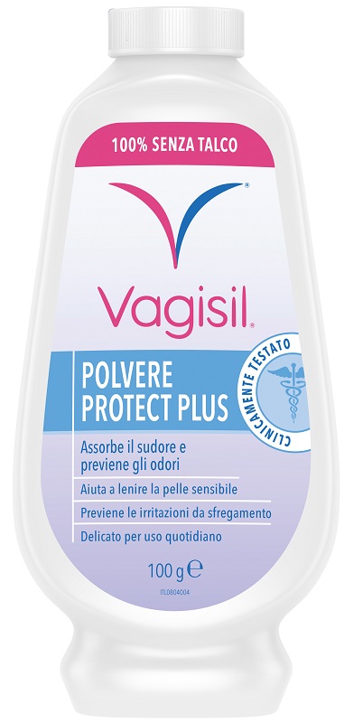VAGISIL POLVERE PROTECT PLUS IGIENE FEMMINILE 100 G - Farmacia Castello Srl