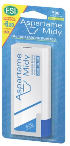 ESI ASPARTAME MIDY 500 COMPRESSE CON DISPENSER - Farmacia Castello Srl