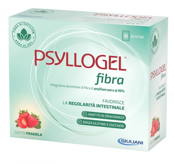 PSYLLOGEL FIBRA FRAGOLA 20 BUSTINE - Farmacia Castello Srl