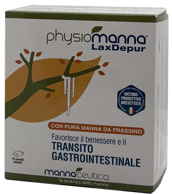 PHYSIOMANNA LAXDEPUR MANNITE DUFOUR 12 PANETTI SOLUBILI DA 10 G - Farmacia Castello Srl