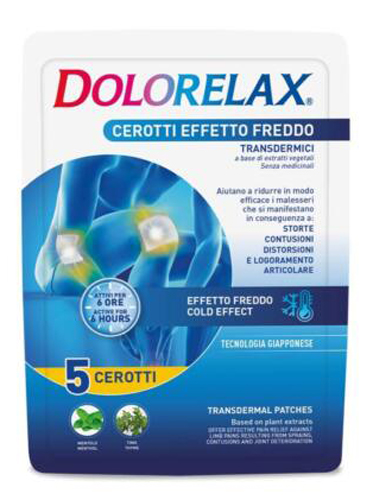 DOLORELAX CEROTTO EFFETTO FREDDO 5 PEZZI - Farmacia Castello Srl