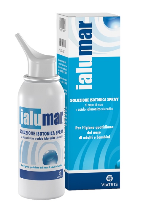 SOLUZIONE ISOTONICA SPRAY DI ACQUA DI MARE ACIDO IALURONICO SALE SODICO PER IGIENE NASO ADULTI E BAMBINI 100ML - Farmacia Castello Srl