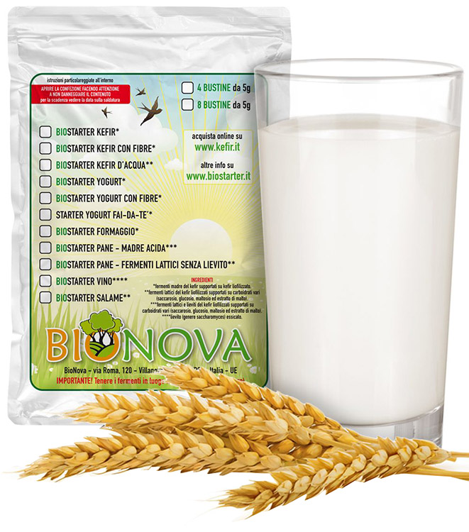BIOSTARTER PER KEFIR 4 X 5 G - Farmacia Castello Srl