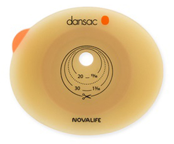 PLACCA PER COLO ILEO ED UROSTOMIA DANSAC NOVALIFE2 36MM RITAGLIABILE 10-28 - Farmacia Castello Srl