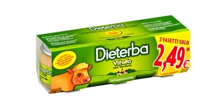 DIETERBA OMOGENEIZZATO VITELLO 3 PEZZI 80 G - Farmacia Castello Srl