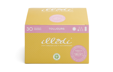 ILLEDI TOUJOURS SALVASLIP ANATOMICI COTONE ORGANIC 30 PEZZI - Farmacia Castello Srl
