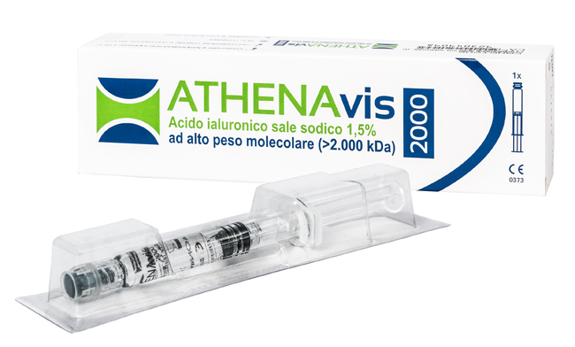 SIRINGA INTRA-ARTICOLARE ATHENAVIS 2000 ACIDO IALURONICO 1,5% 30 MG 2 ML 3 PEZZI - Farmacia Castello Srl