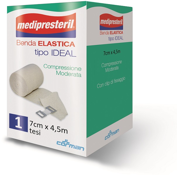 BENDA ELASTICA MEDIPRESTERIL IDEAL CM7X45MT - Farmacia Castello Srl