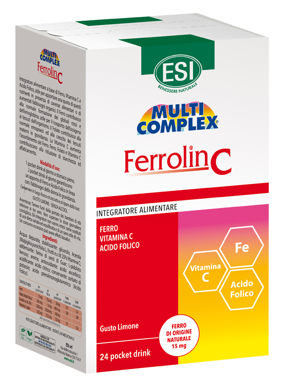 ESI FERROLIN C POCKET DRINK 24 BUSTINE - Farmacia Castello Srl