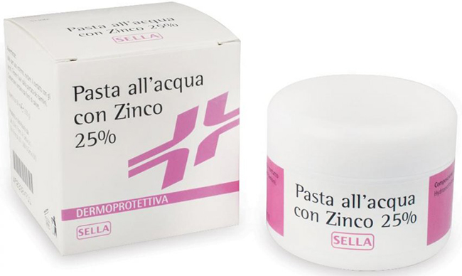 PASTA ACQUA CON ZINCO 25% 100 G - Farmacia Castello Srl