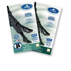 CALZA UOMO COTONE 140 DENARI MEDIA NERO - Farmacia Castello Srl