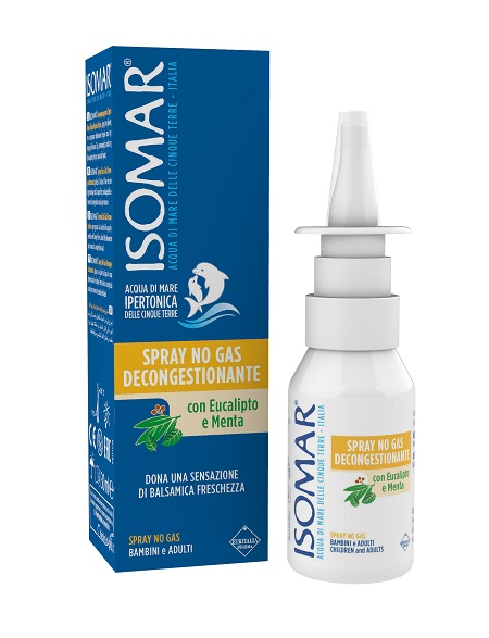 ISOMAR SOLUZIONE ACQUA MARE NASO IPERTONICA NASO SPRAY DECONGESTIONANTE 30 ML - Farmacia Castello Srl